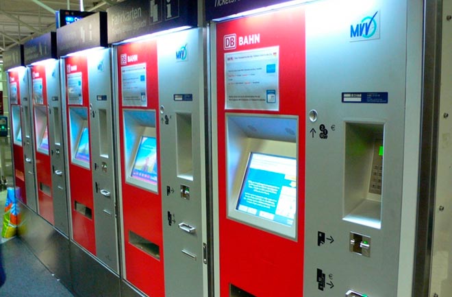 Автомат по продаже билетов в германии