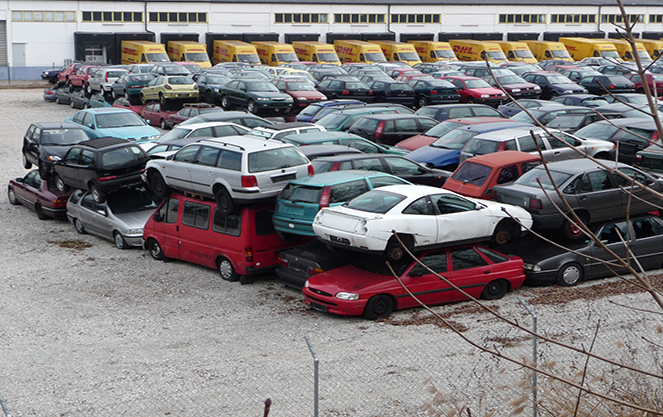 Как организованы свалки автомобилей в Германии