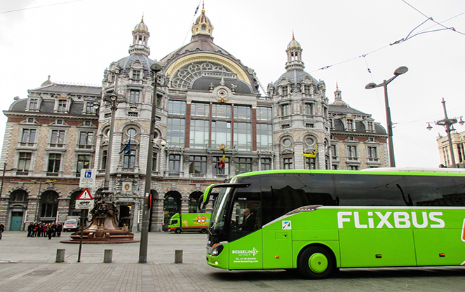 FlixBus автобусные остановки