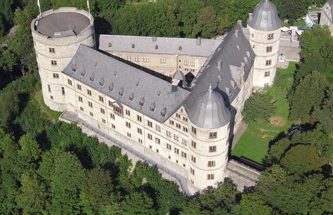 Замок Вевельсбург вид сверху