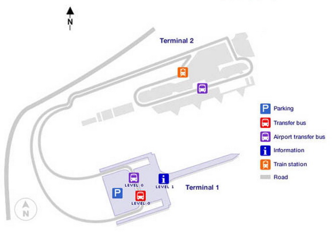 План аэропорта Барселоны Эль-Прат