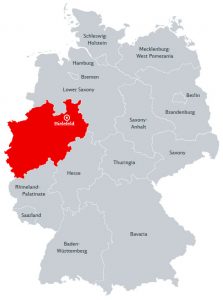 Билефельд на карте Германии