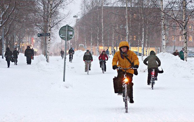 Роль велосипедов в финляндии