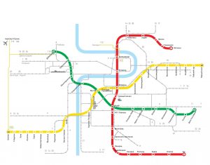 Схема метро Праги на русском языке