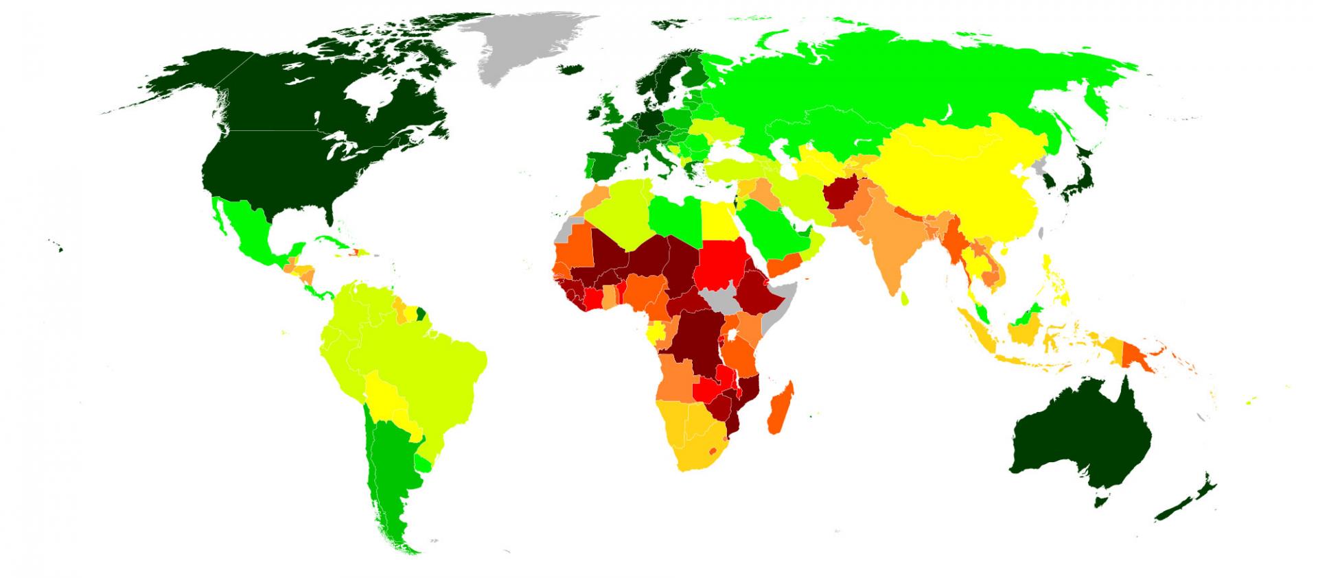 Самые богатые страны мира на карте
